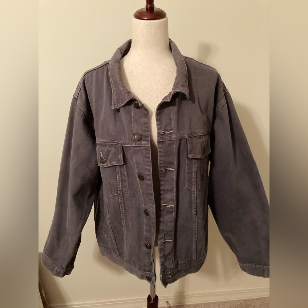 Carol’s Denims - Vintage Women’s Gray Denim Jacket Size 2XL